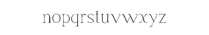Melgita Benka Extra Light Font LOWERCASE
