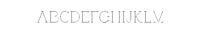Melgita Benka Thin Font UPPERCASE
