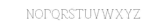 Melgita Benka Thin Font UPPERCASE
