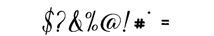 Melgita-Regular Font OTHER CHARS