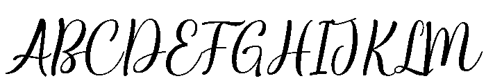 Melgita-Regular Font UPPERCASE