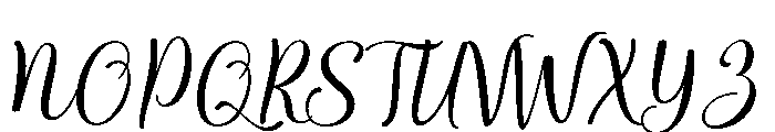 Melgita-Regular Font UPPERCASE