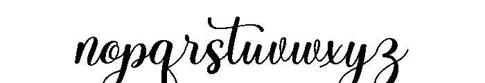 Melgita-Regular Font LOWERCASE