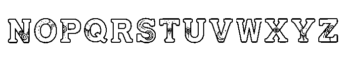 Melia Regular Font UPPERCASE
