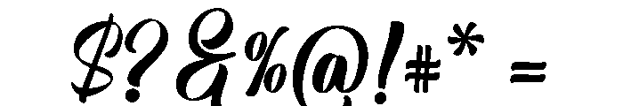 Meliga Regular Font OTHER CHARS