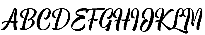 Meliga Regular Font UPPERCASE
