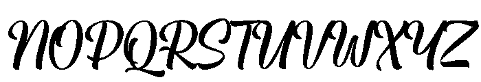 Meliga Regular Font UPPERCASE
