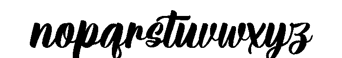 Meliga Regular Font LOWERCASE