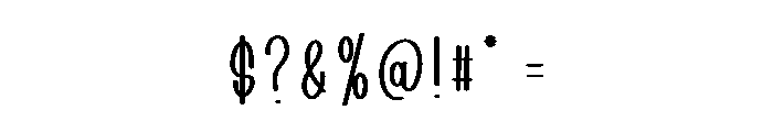 Melina Birthday Font OTHER CHARS