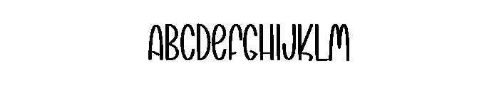 Melina Birthday Font UPPERCASE