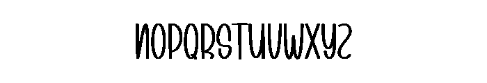 Melina Birthday Font UPPERCASE