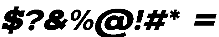 Mello Serif Black Italic Font OTHER CHARS
