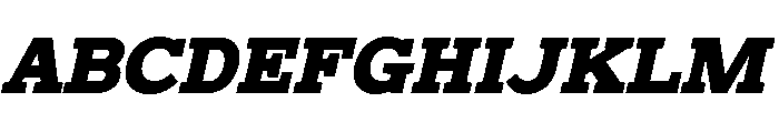 Mello Serif Black Italic Font UPPERCASE
