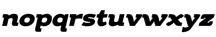 Mello Serif Black Italic Font LOWERCASE