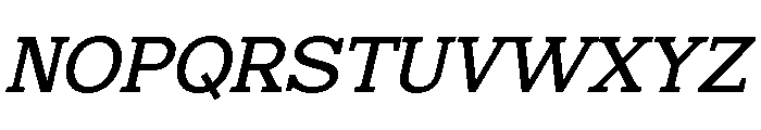 Mello Serif Extra Light Italic Font UPPERCASE