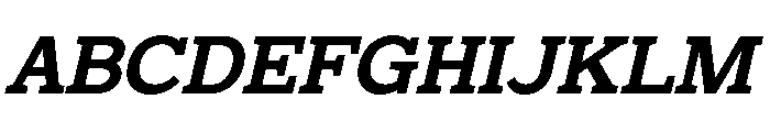 Mello Serif Medium Italic Font UPPERCASE