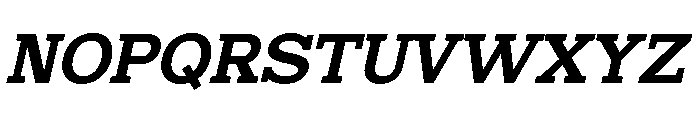 Mello Serif Medium Italic Font UPPERCASE