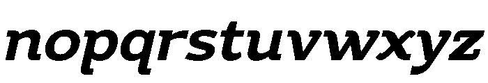 Mello Serif Medium Italic Font LOWERCASE