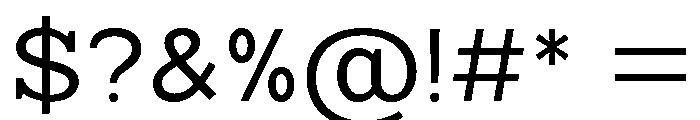 Mello Serif Thin Font OTHER CHARS