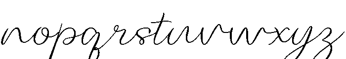 Mellonia Regular Font LOWERCASE