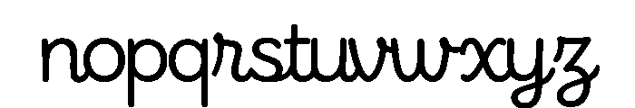 Mellovia Regular Font LOWERCASE