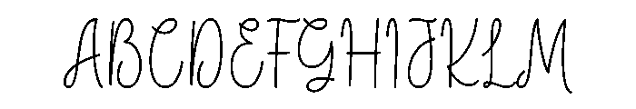 Mellowy Font UPPERCASE