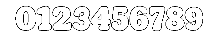 Mells-Outline Font OTHER CHARS
