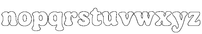 Mells-Outline Font LOWERCASE