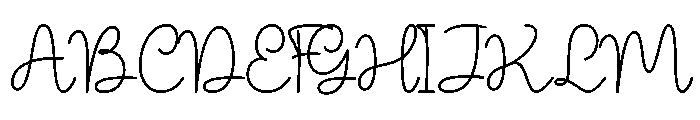 Mellyin Font UPPERCASE