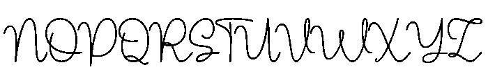 Mellyin Font UPPERCASE