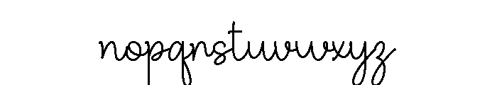 Mellyin Font LOWERCASE