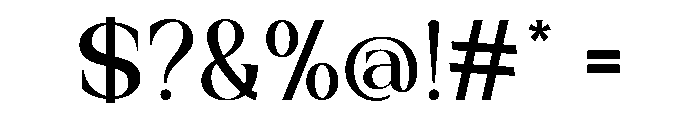 Melnora-Regular Font OTHER CHARS