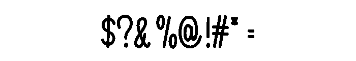 Melodic Relaxing Font OTHER CHARS