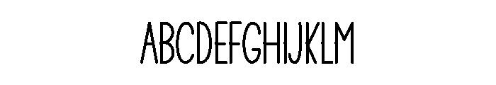 Melodic Relaxing Font UPPERCASE