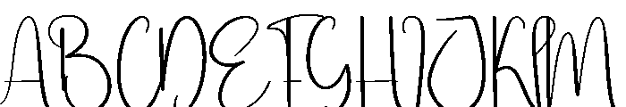 Melody Chrsitmas Font UPPERCASE