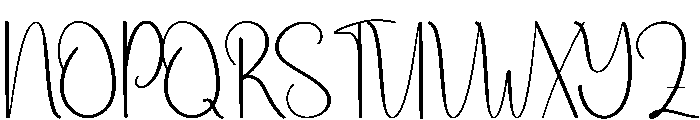 Melody Chrsitmas Font UPPERCASE