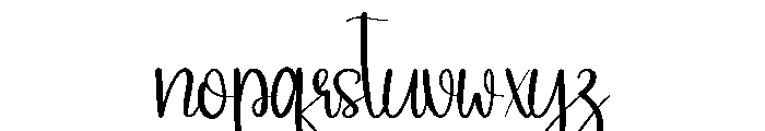 Melody Chrsitmas Font LOWERCASE