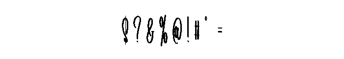 Melody January Font OTHER CHARS