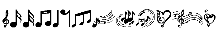 Melody Notes FONT
