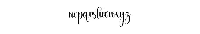 Melody2 Font LOWERCASE