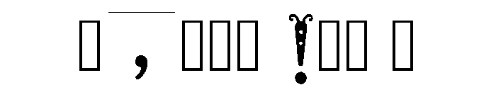 Meloe Regular Font OTHER CHARS