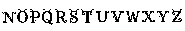 Meloe Regular Font UPPERCASE