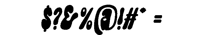 Melon Crush Italic Font OTHER CHARS