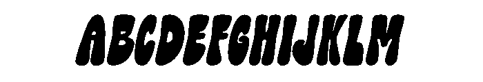 Melon Crush Italic Font UPPERCASE
