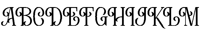 Melonia Regular Font UPPERCASE
