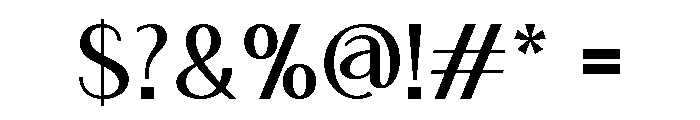 Melorane Regular Font OTHER CHARS