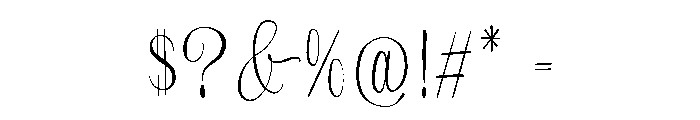 Melorine-Regular Font OTHER CHARS