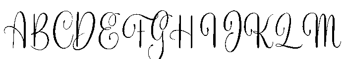 Melorine-Regular Font UPPERCASE