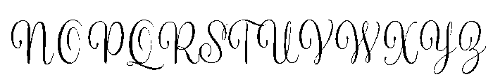 Melorine-Regular Font UPPERCASE