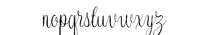 Melorine-Regular Font LOWERCASE